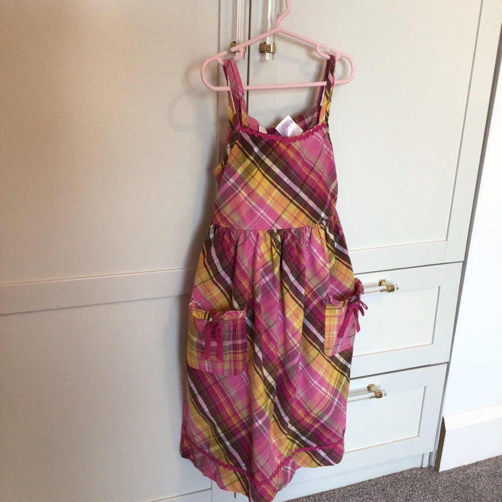 🎁 Blue Beri Plaid Dress with 2 pockets sz 3  BOGO